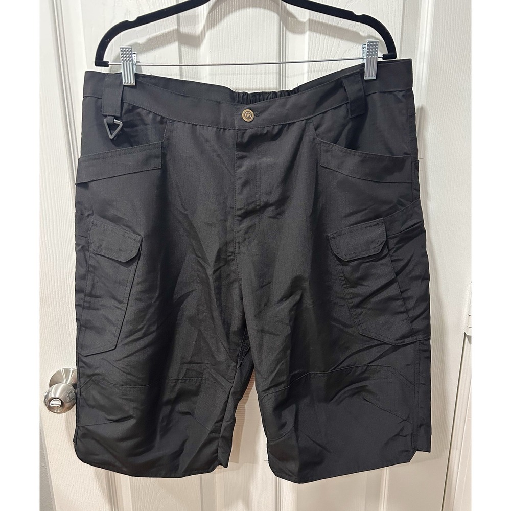 Mountain Warehouse Men's Ripstop Tactical Field Shorts Black Sz 3XL 40" Waist